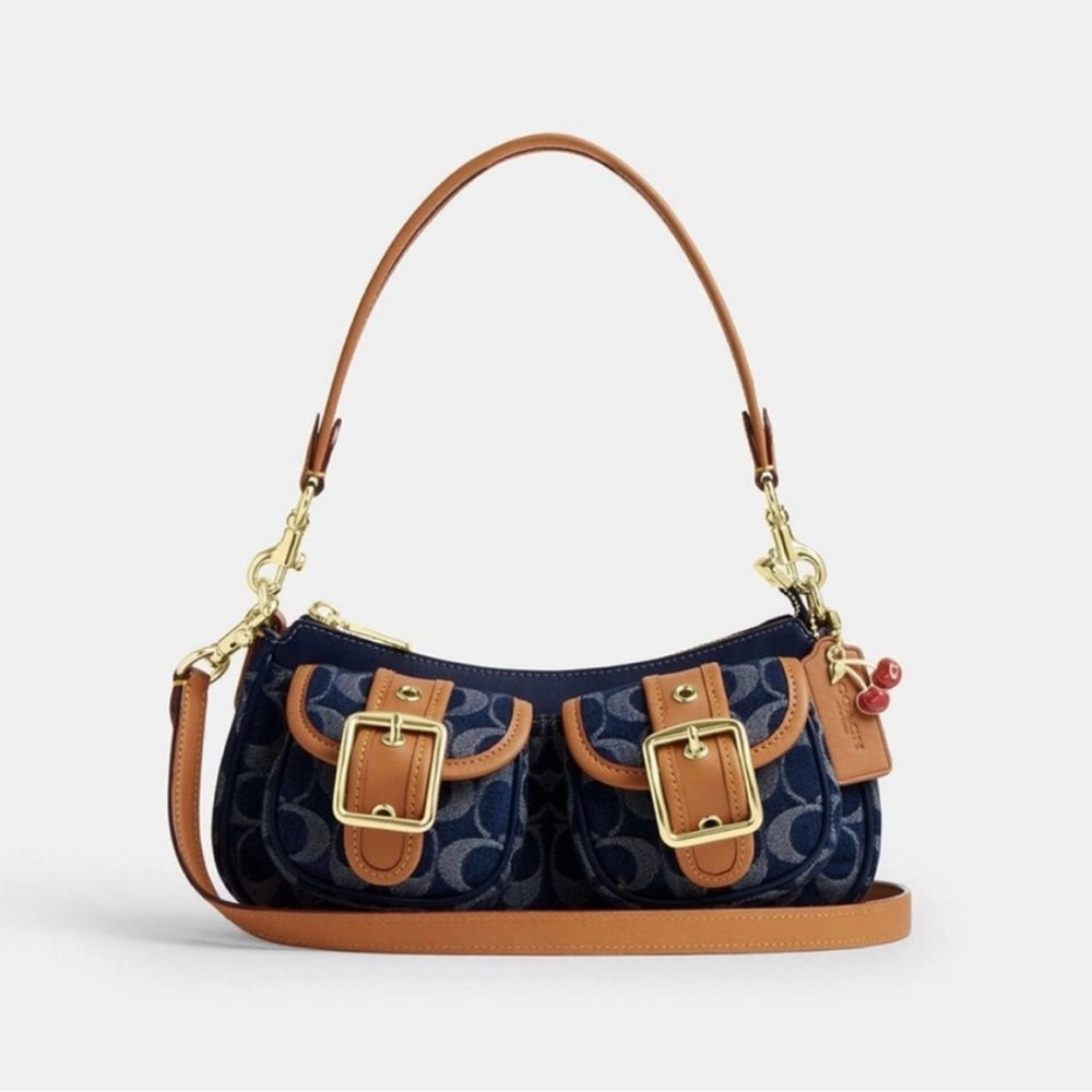 New Coach Ashton Bag In Signature Denim